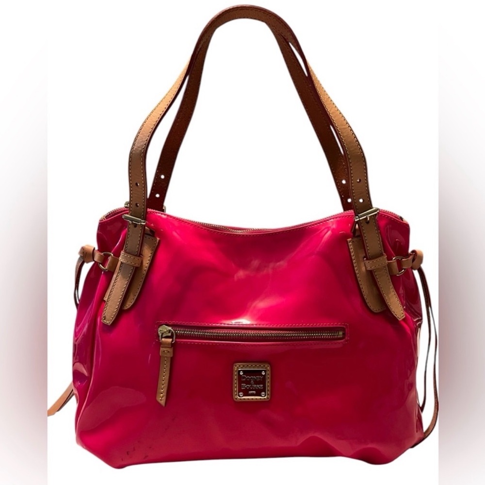 Mother’s Day Special! Dooney & Bourke Nina Pink Shoulder Bag Patent Leather Bag